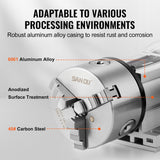 Hand Tools: VEVOR Dividing Head, K11-100mm 3-Jaw Chuck, CNC Router Milling Machine Rotational Axis 4th Axis A Axis Indexing Head, 65 mm Center Height MT2 Tailstock 6:1 Gear Ratio, Universal for Engraving