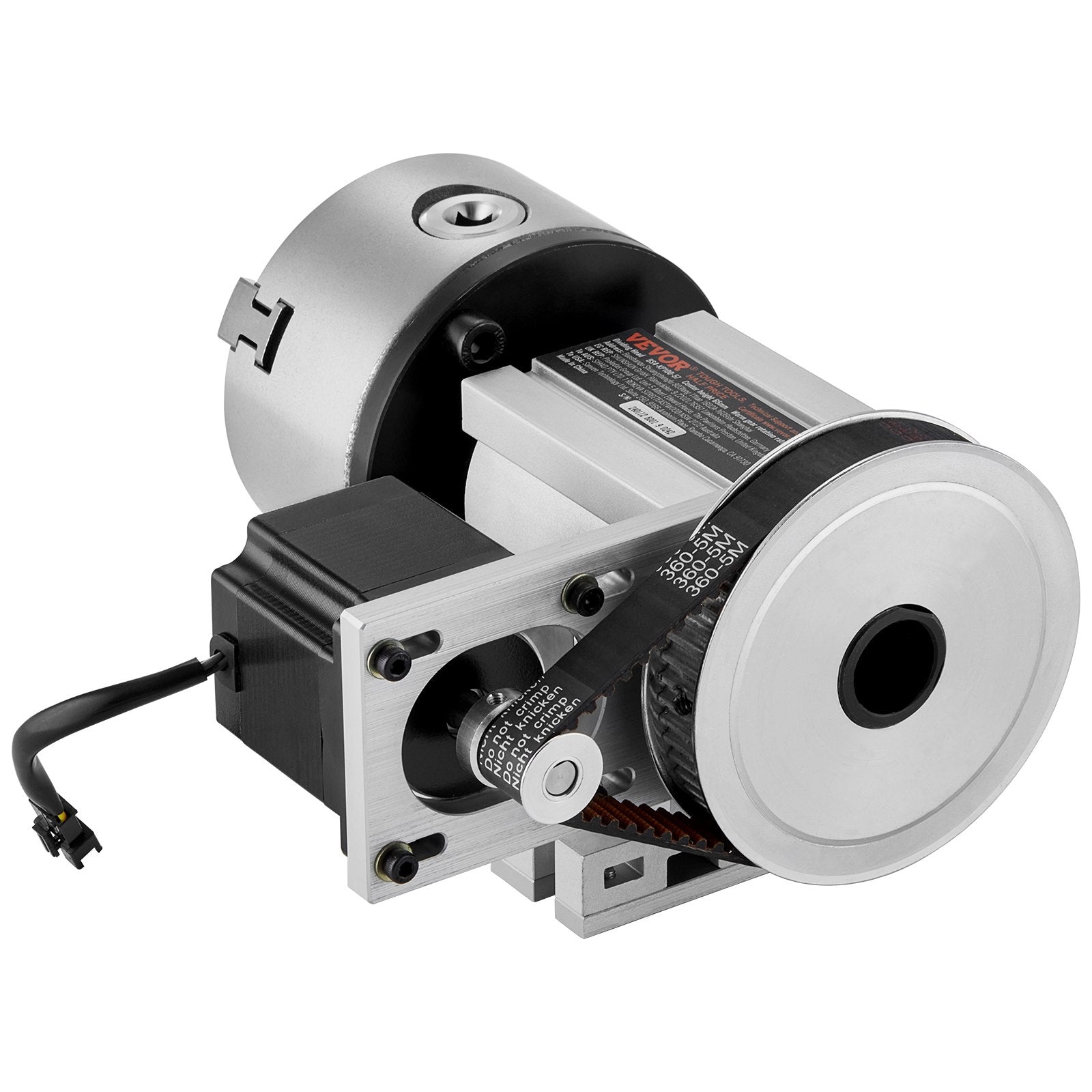 Hand Tools: VEVOR Dividing Head, K11-100mm 3-Jaw Chuck, CNC Router Milling Machine Rotational Axis 4th Axis A Axis Indexing Head, 65 mm Center Height MT2 Tailstock 6:1 Gear Ratio, Universal for Engraving