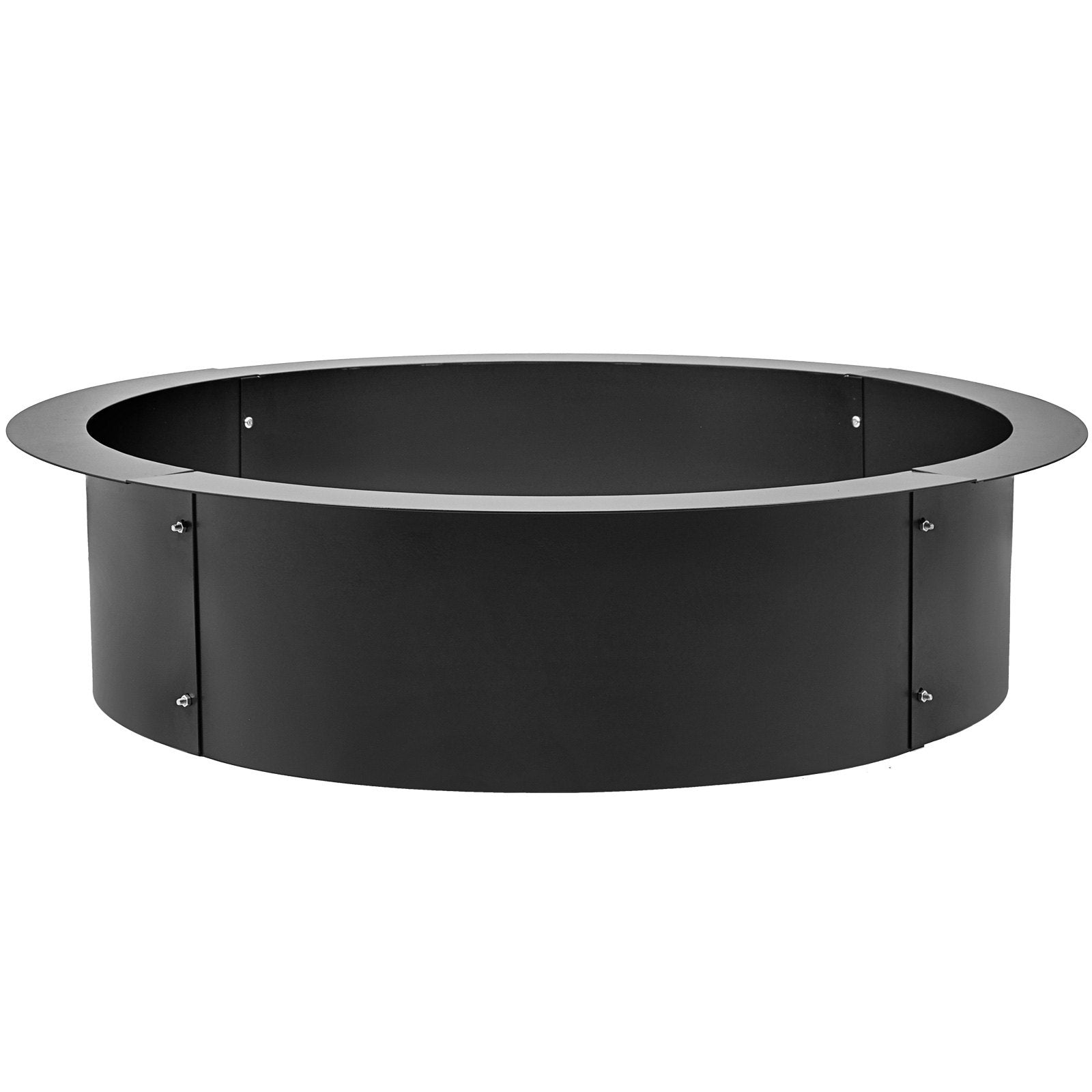 Fire Pits: VEVOR Outdoor Fire Pit Ring 106cm BBQ Table Grill Garden Wood Burning Fireplace