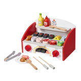 Pretend Play: VEVOR 26 PCS Kids BBQ Grill Playset Wooden Cooking Grill Toy Set Pretend Sound