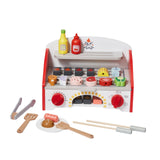 Pretend Play: VEVOR 26 PCS Kids BBQ Grill Playset Wooden Cooking Grill Toy Set Pretend Sound
