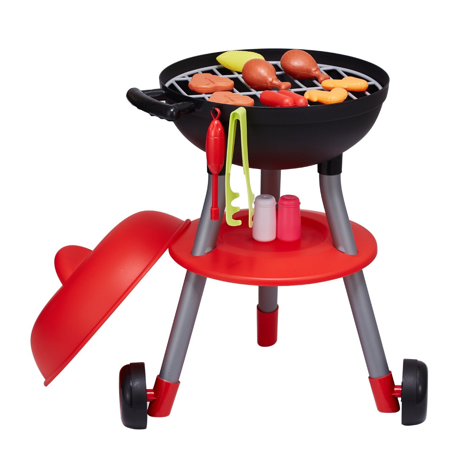 Pretend Play: VEVOR 28 PCS BBQ Grill Playset, Kids Toys Kitchen Playset with Sound & Light, Little Chef Play, Interactive Grill Play Food Cooking Playset Barbecue Toy Grill for Toddlers Boys Girls 3-5 Birthday Gift