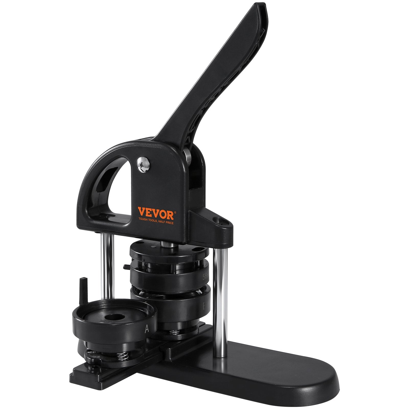 Cutters: VEVOR Button Maker Machine, 1/1.25/2.28 inch(25/32/58mm) 3-in-1 Pin Maker, Installation-Free Badge Punch Press Kit, Button Making Supplies with 300pcs Button Parts, Circle Cutter, Magic Book