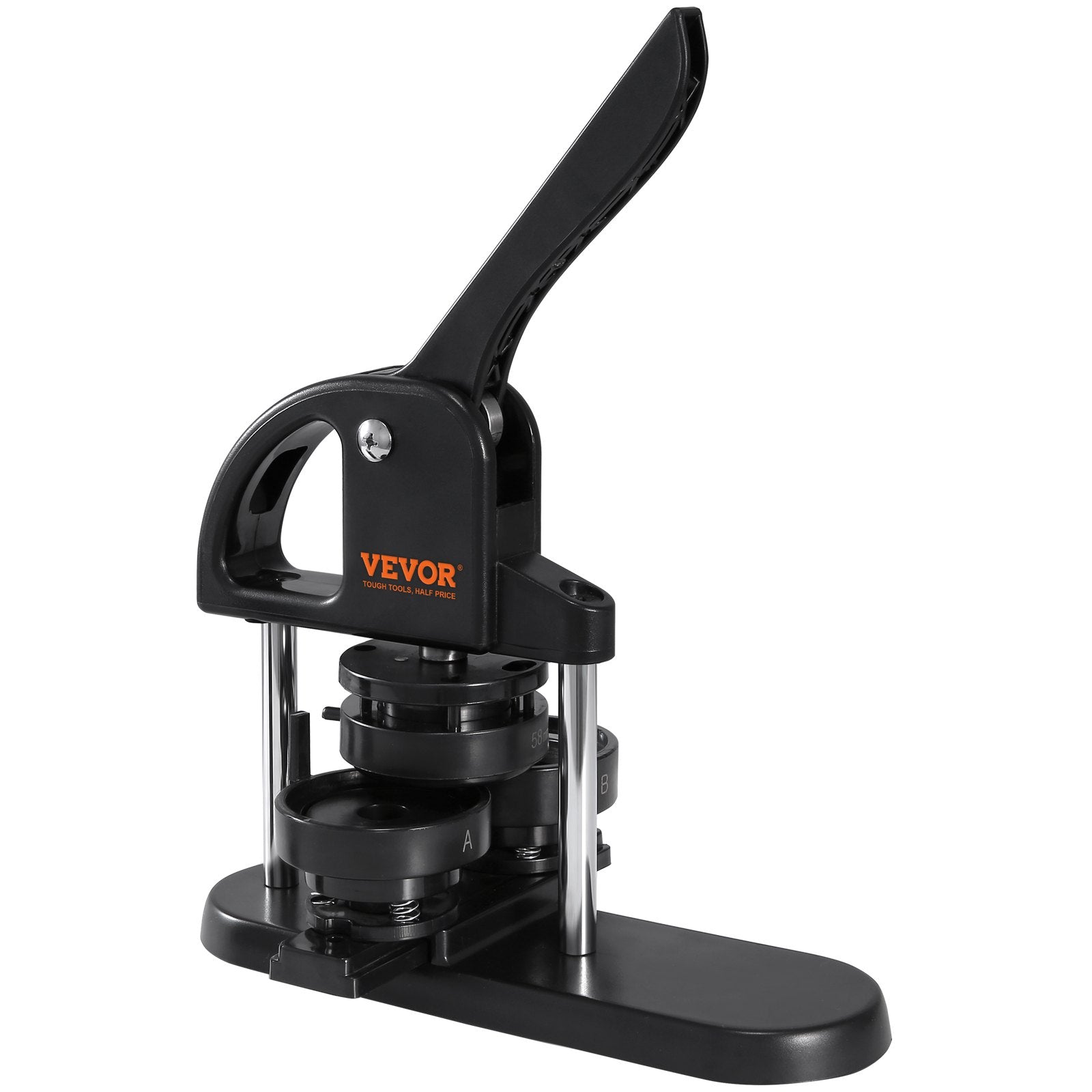 Cutters: VEVOR Button Maker Machine, 1/1.25/2.28 inch(25/32/58mm) 3-in-1 Pin Maker, Installation-Free Badge Punch Press Kit, Button Making Supplies with 300pcs Button Parts, Circle Cutter, Magic Book
