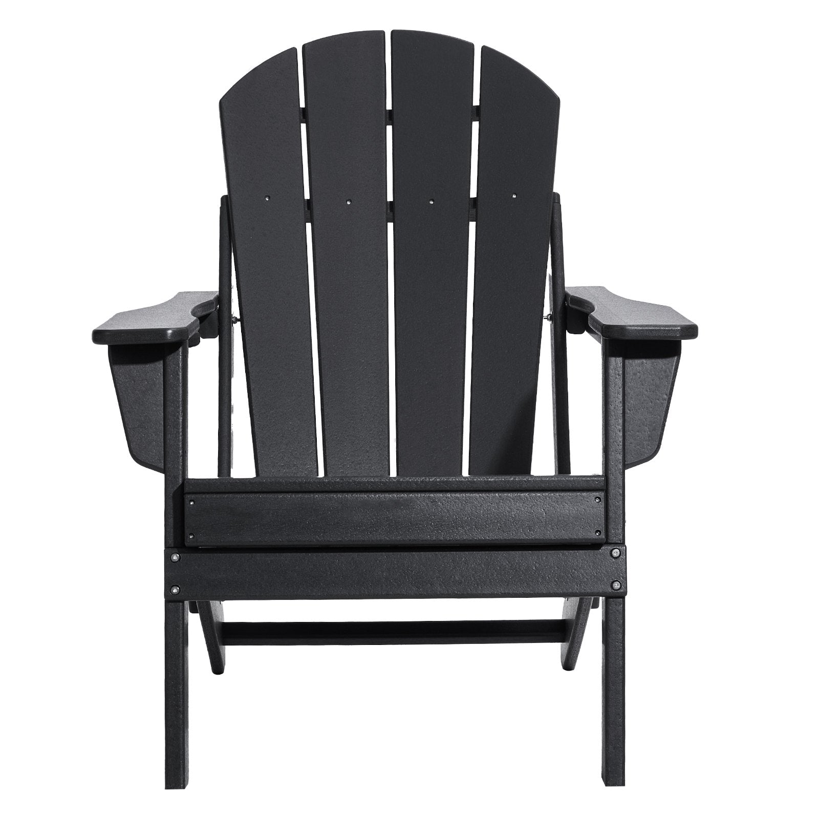 Canopies & Gazebos: VEVOR Adirondack Chair Plastic, Set of 2 All-Weather Portable Folding Fire Pit Chair, Outdoor Adirondack Patio Chair with Cup Holder, with Relaxing Arm Rest Ergonomic, for Garden, Backyard - Black