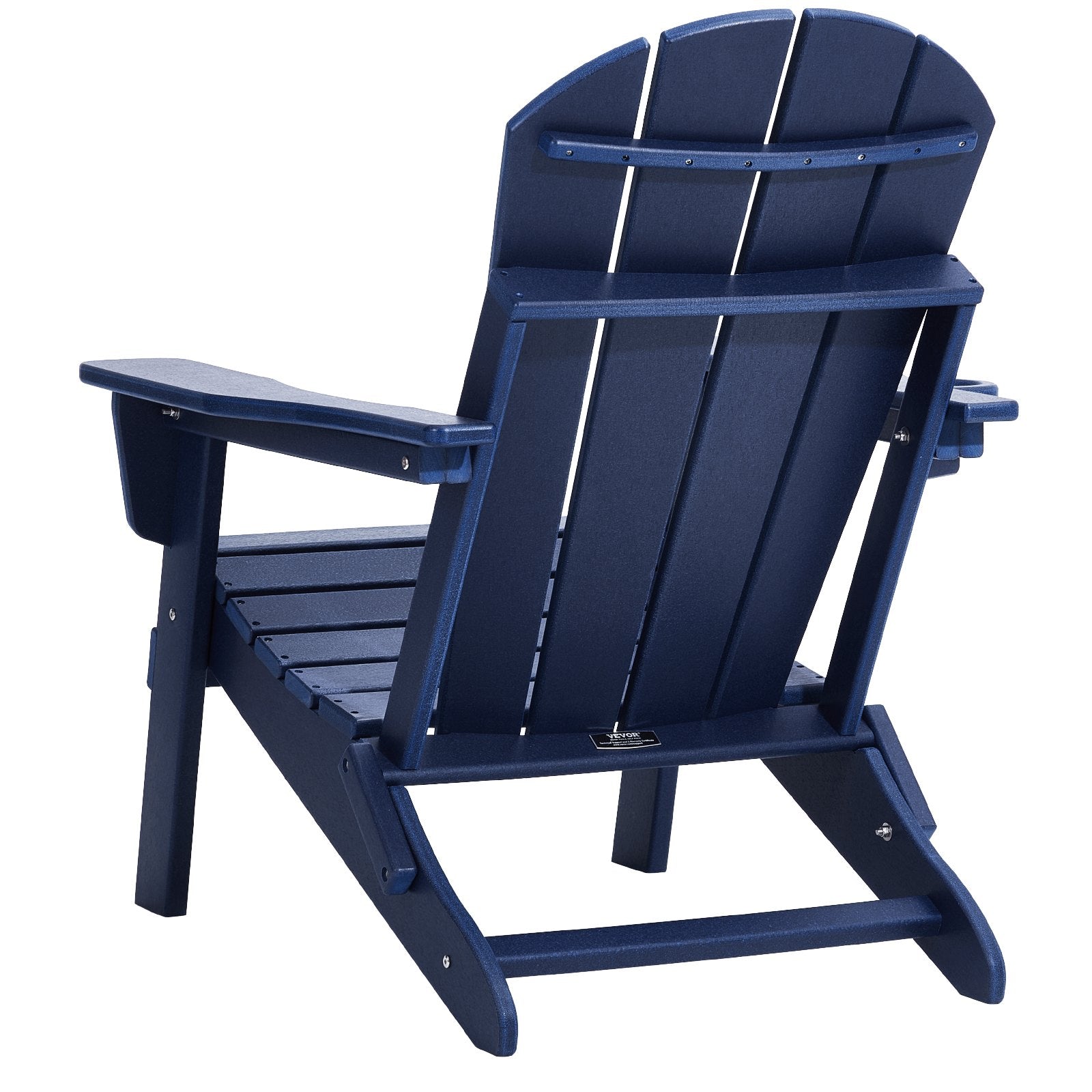 Canopies & Gazebos: VEVOR Adirondack Chair Plastic, Set of 2 All-Weather Portable Folding Fire Pit Chair, Outdoor Adirondack Patio Chair with Cup Holder, with Relaxing Arm Rest Ergonomic, for Garden, Backyard Navy Blue