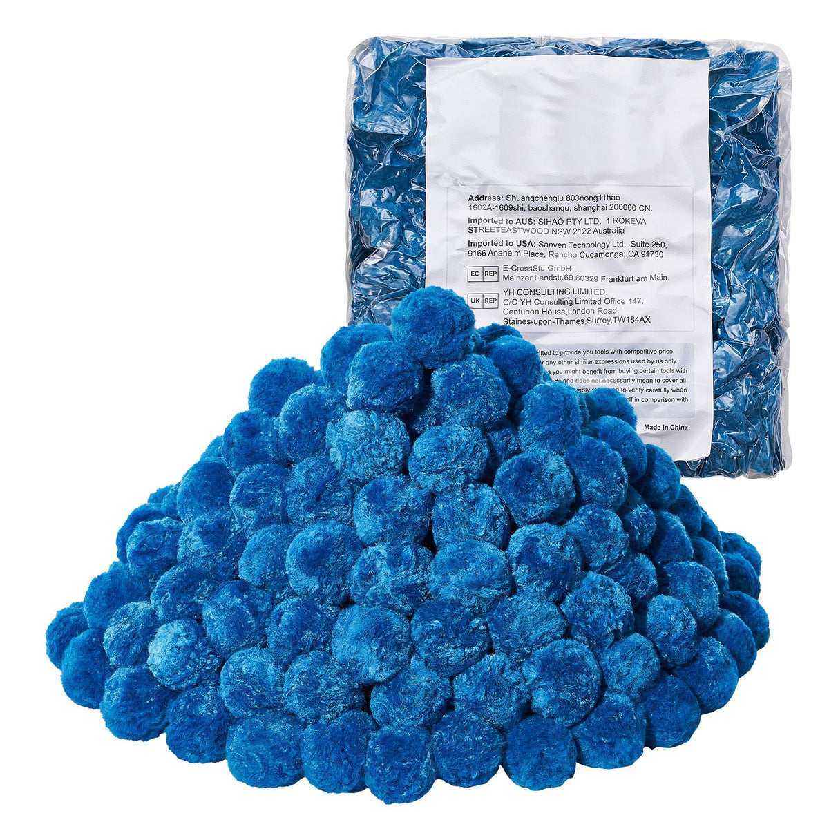 Pool Filter Balls for Sand Filter, 1.42 kg, Filter Balls Replace Pool Filter Sand, Reusable Blue Polyester Fiber Filter Media with Wash Bag, for Swimming Pool Aquarium Tank Above Ground Pool