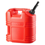 Lubricants: VEVOR Fuel Container, 19 L, Gas Tank with Spout & Clear Scale, 15 L/min Max Flow Rate, Secure & Leak-proof, Portable Flat Fluid Container for Most Cars Motorcycle ATV UTV, Red, 1 Pack