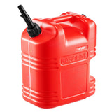 Lubricants: VEVOR Fuel Container, 19 L, Gas Tank with Spout & Clear Scale, 15 L/min Max Flow Rate, Secure & Leak-proof, Portable Flat Fluid Container for Most Cars Motorcycle ATV UTV, Red, 1 Pack