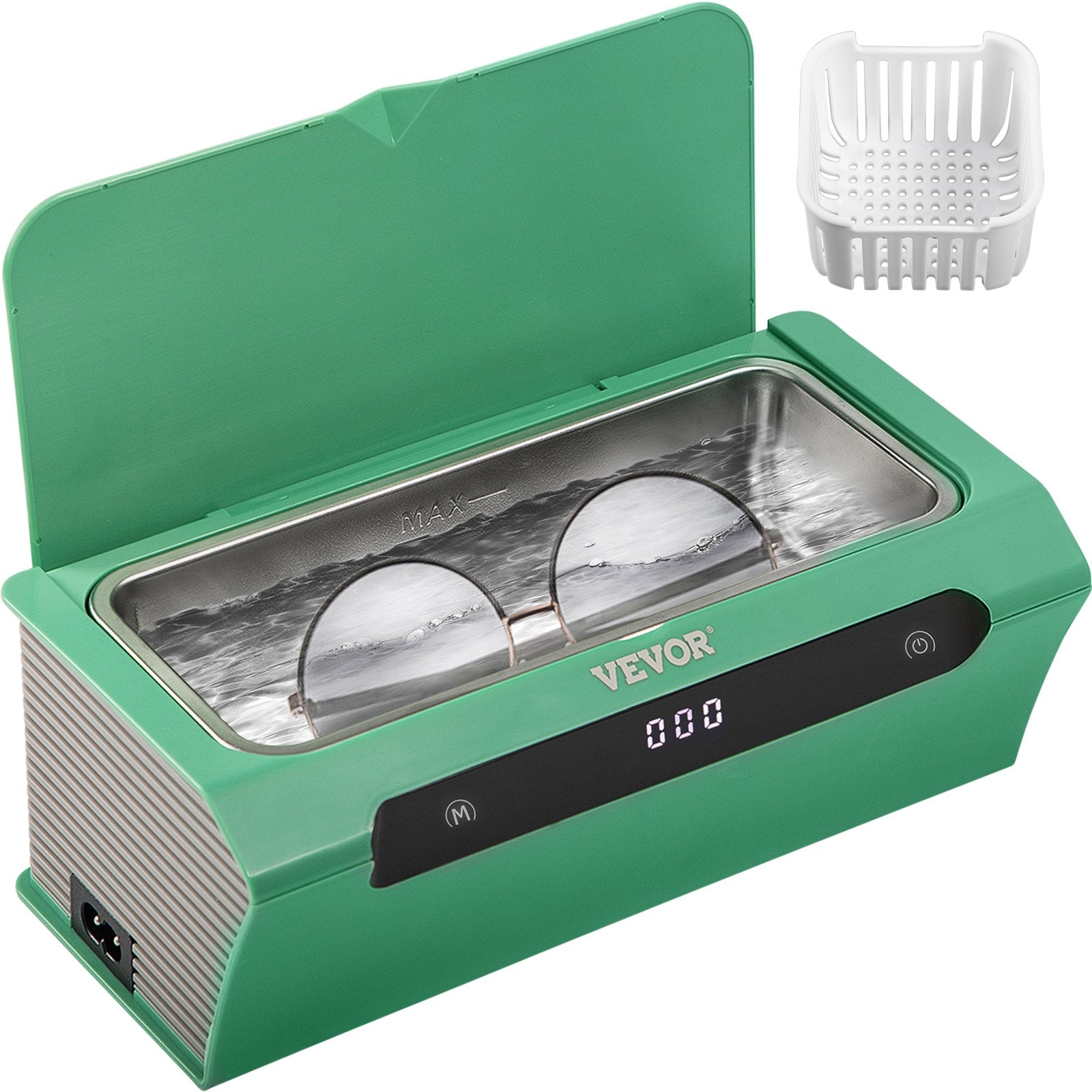 Jewellery Cleaners: VEVOR Ultrasonic Cleaner Ultrasound Cleaning Machine 500ML Green for Jewelry