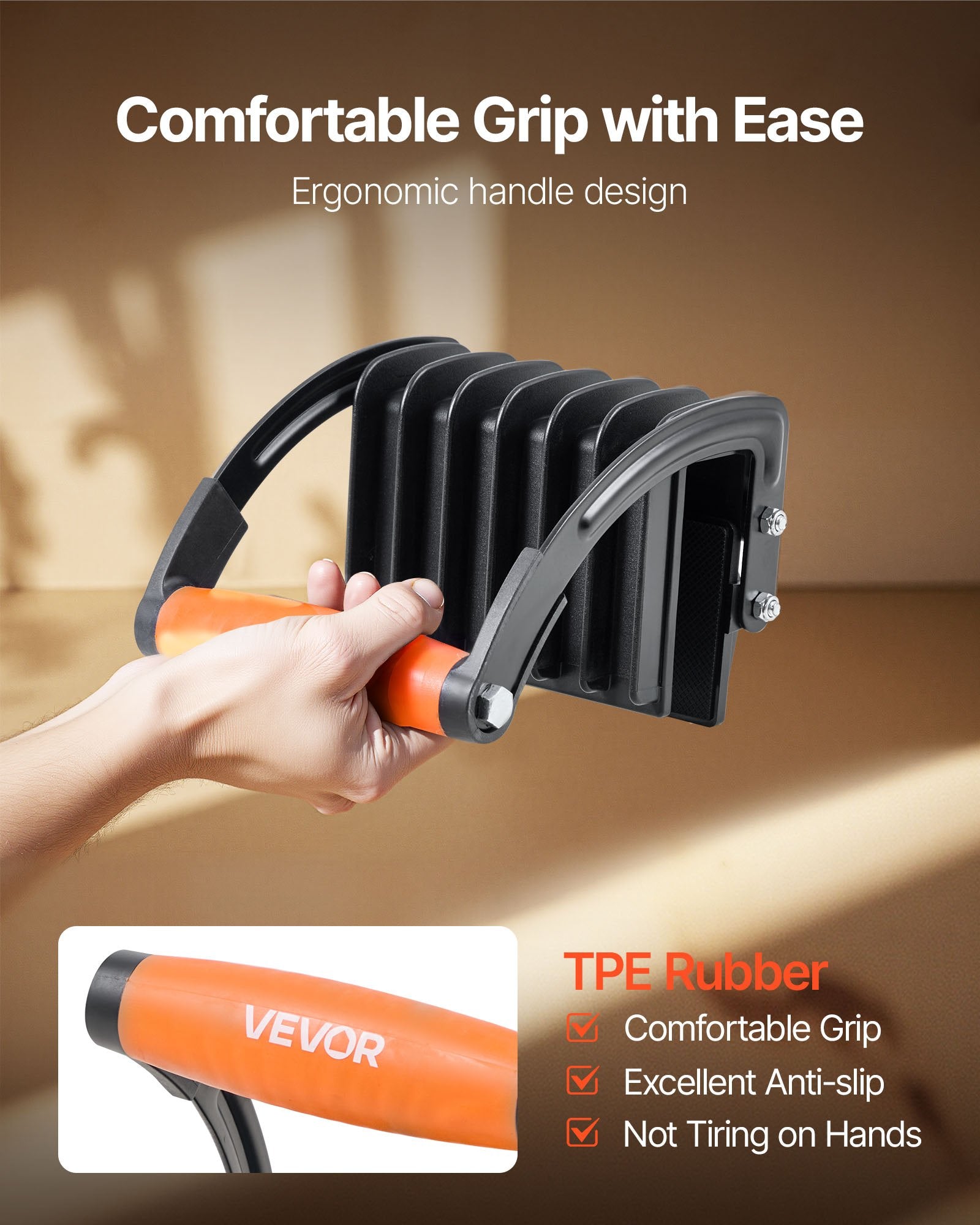 Packaging Tape: VEVOR Plywood Carrier, 90.7 kg Single Clamp Capacity, 2 Pack Adjustable Drywall Carrying Tool for 0-25.4 mm Thickness Boards, Plywood Carrier with Non-Slip Grips for Plastic Boards, Plywood, Drywall
