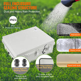 Automotive Repair & Speciality Tools: VEVOR Outdoor Electrical Junction Box, 350 x 250 x 150 mm, ABS Plastic Electrical Enclosure Box with Hinged Cover Stainless Steel Latch, IP67 Dustproof Waterproof for Outdoor Electrical Projects