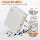 Automotive Repair & Speciality Tools: VEVOR Outdoor Electrical Junction Box, 530 x 430 x 200 mm, ABS Plastic Electrical Enclosure Box with Hinged Cover Stainless Steel Latch, IP67 Dustproof Waterproof for Outdoor Electrical Projects, 21 x 17 x 8 inch