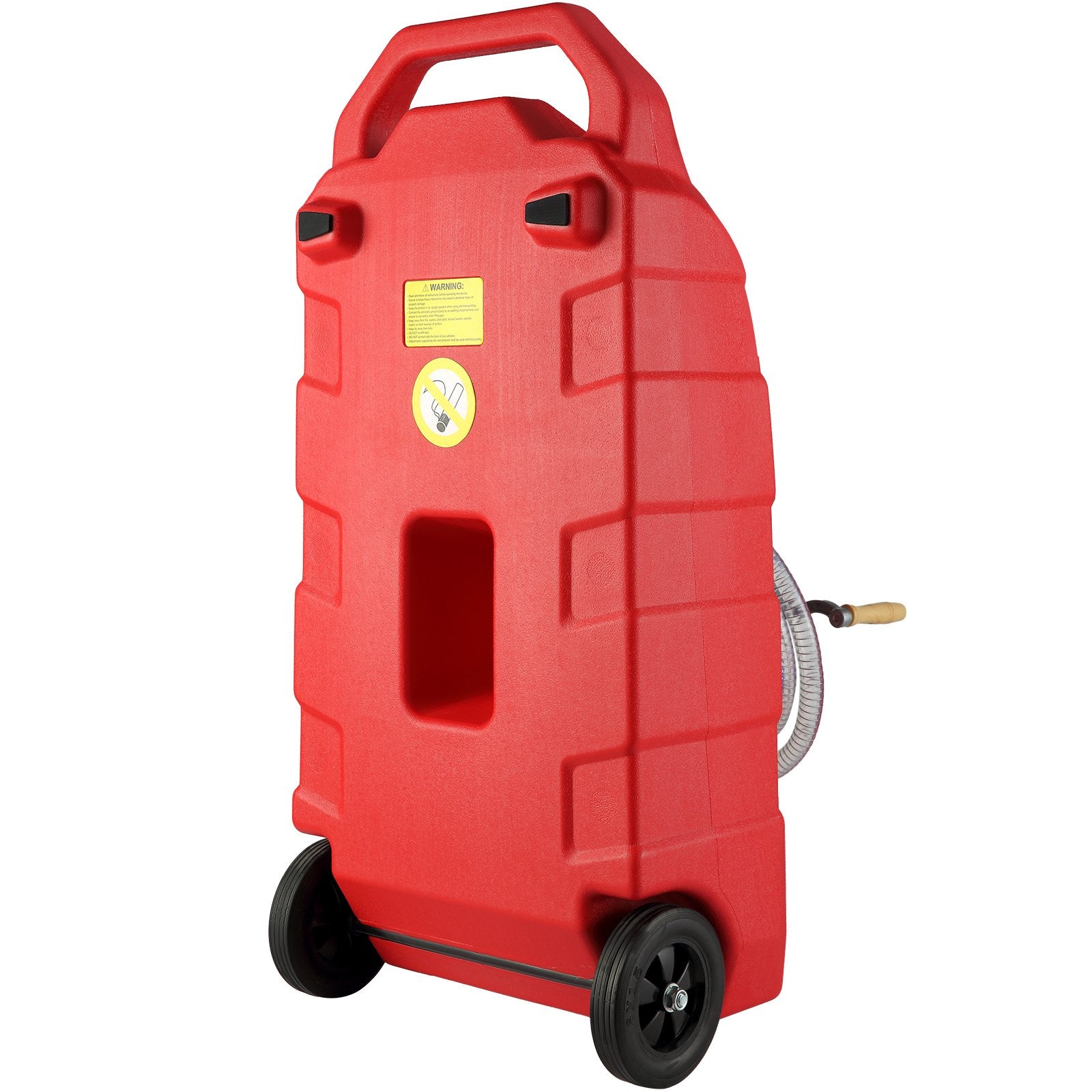 Fuel & Exhaust: VEVOR 60.57L Fuel Caddy, 7.8 L/min, Portable Gas Storage Tank Container with Hand Pump Rubber Wheels, Fuel Transfer Storage Tank for Gasoline Diesel Machine Oil Car Mowers Tractor Boat Motorcycle