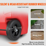 Fuel & Exhaust: VEVOR 60.57L Fuel Caddy, 7.8 L/min, Portable Gas Storage Tank Container with Hand Pump Rubber Wheels, Fuel Transfer Storage Tank for Gasoline Diesel Machine Oil Car Mowers Tractor Boat Motorcycle