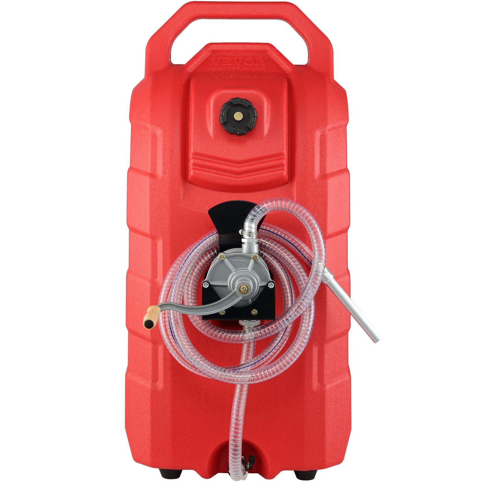 Fuel & Exhaust: VEVOR 60.57L Fuel Caddy, 7.8 L/min, Portable Gas Storage Tank Container with Hand Pump Rubber Wheels, Fuel Transfer Storage Tank for Gasoline Diesel Machine Oil Car Mowers Tractor Boat Motorcycle