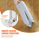 Cat & Dog Flaps: VEVOR Folding ABS Shower Seat, 15.7'' x 16.7'' Unfolded, Wall Mounted Fold Up Shower Bench with 440 lbs Load Capacity, Space Saving Fold Down Shower Chair for Seniors Pregnant Women Children Adults