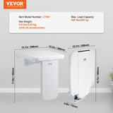 Cat & Dog Flaps: VEVOR Folding ABS Shower Seat, 15.7'' x 16.7'' Unfolded, Wall Mounted Fold Up Shower Bench with 440 lbs Load Capacity, Space Saving Fold Down Shower Chair for Seniors Pregnant Women Children Adults