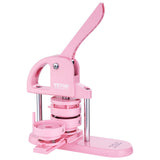Gardening Tools: VEVOR Button Maker, 1/1.25/2.28 inch(25/32/58mm) 3-IN-1 Pin Maker, 300pcs Button Parts, Button Maker Machine with Panda Magic Book, Ergonomic Arc Handle Punch Press Kit, For Children DIY Gifts, Pink