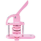 Gardening Tools: VEVOR Button Maker, 1/1.25/2.28 inch(25/32/58mm) 3-IN-1 Pin Maker, 300pcs Button Parts, Button Maker Machine with Panda Magic Book, Ergonomic Arc Handle Punch Press Kit, For Children DIY Gifts, Pink