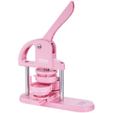 Gardening Tools: VEVOR Button Maker, 1/1.25/2.28 inch(25/32/58mm) 3-IN-1 Pin Maker, 300pcs Button Parts, Button Maker Machine with Panda Magic Book, Ergonomic Arc Handle Punch Press Kit, For Children DIY Gifts, Pink