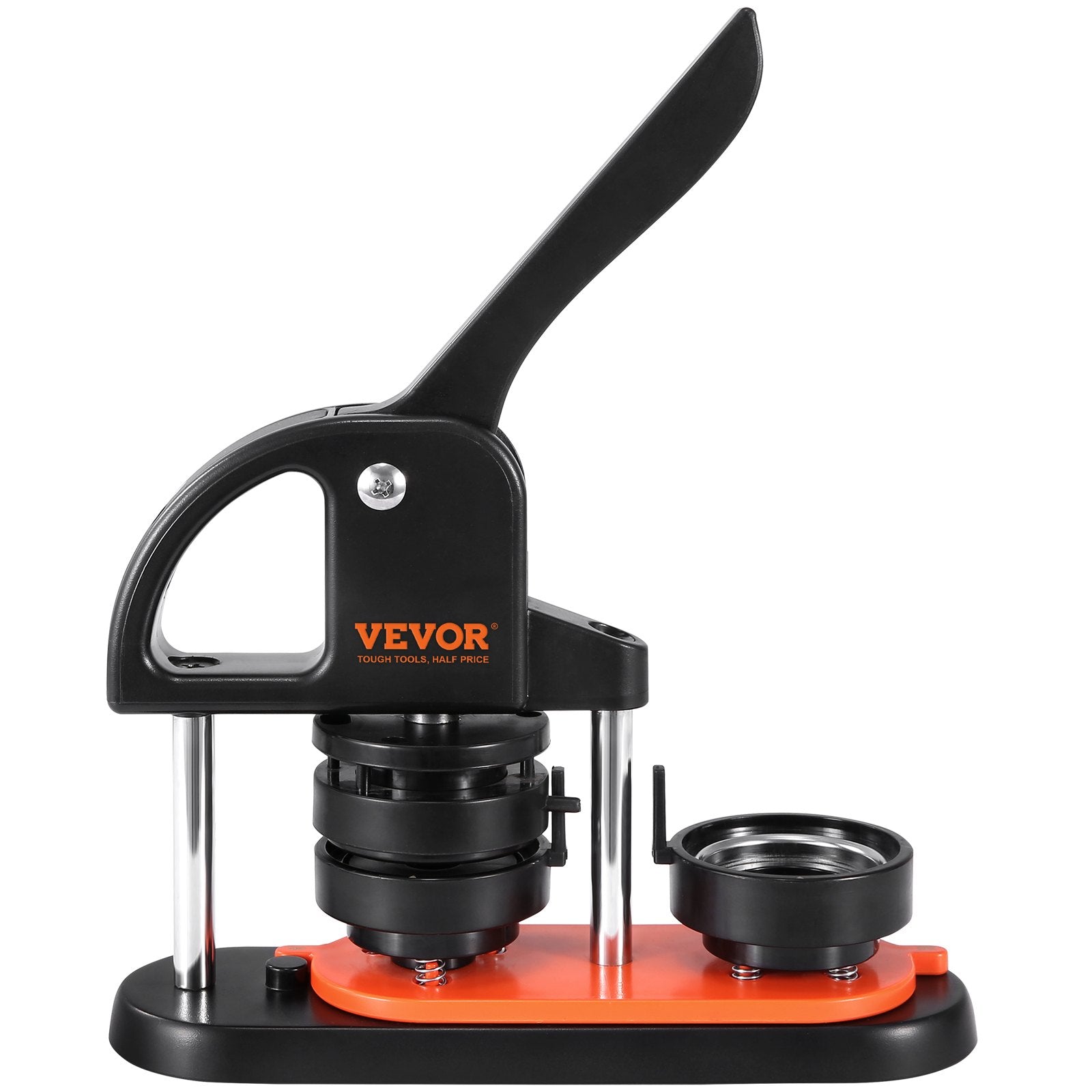 Hand Tools: VEVOR Button Maker Machine, 2.28 inch/58mm Pin Maker, Installation-Free Badge Punch Press Kit, Children DIY Gifts Button Making Supplies with 100pcs Button Parts, Circle Cutter, Magic Book