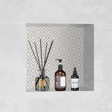 Bathroom Cabinets, Cupboards & Storage: VEVOR Shower Niche Ready for Tile 40.64 x 40.64 cm, Single Shelf Organizer, Square Corners Wall-inserted Niche Recessed, Sealed Protection Modern Soap Storage Niche for Shower Bathroom, Black