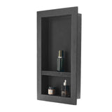 Bathroom Cabinets, Cupboards & Storage: VEVOR Shower Niche 40.6 x 71.1 x 10.2 cm Recessed Wall Shelf for Bathroom