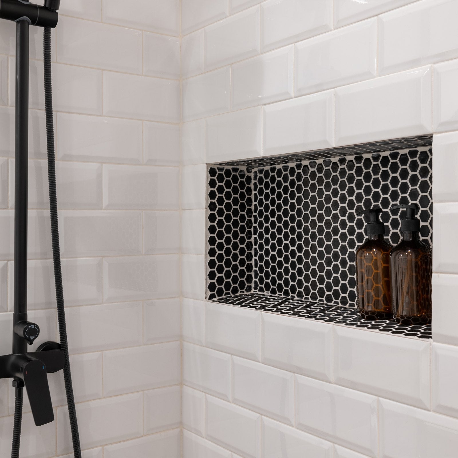 Bathroom Cabinets, Cupboards & Storage: VEVOR Shower Niche 40.6 x 50.8 x 10.2 cm Recessed Wall Divider Shelf Bathroom