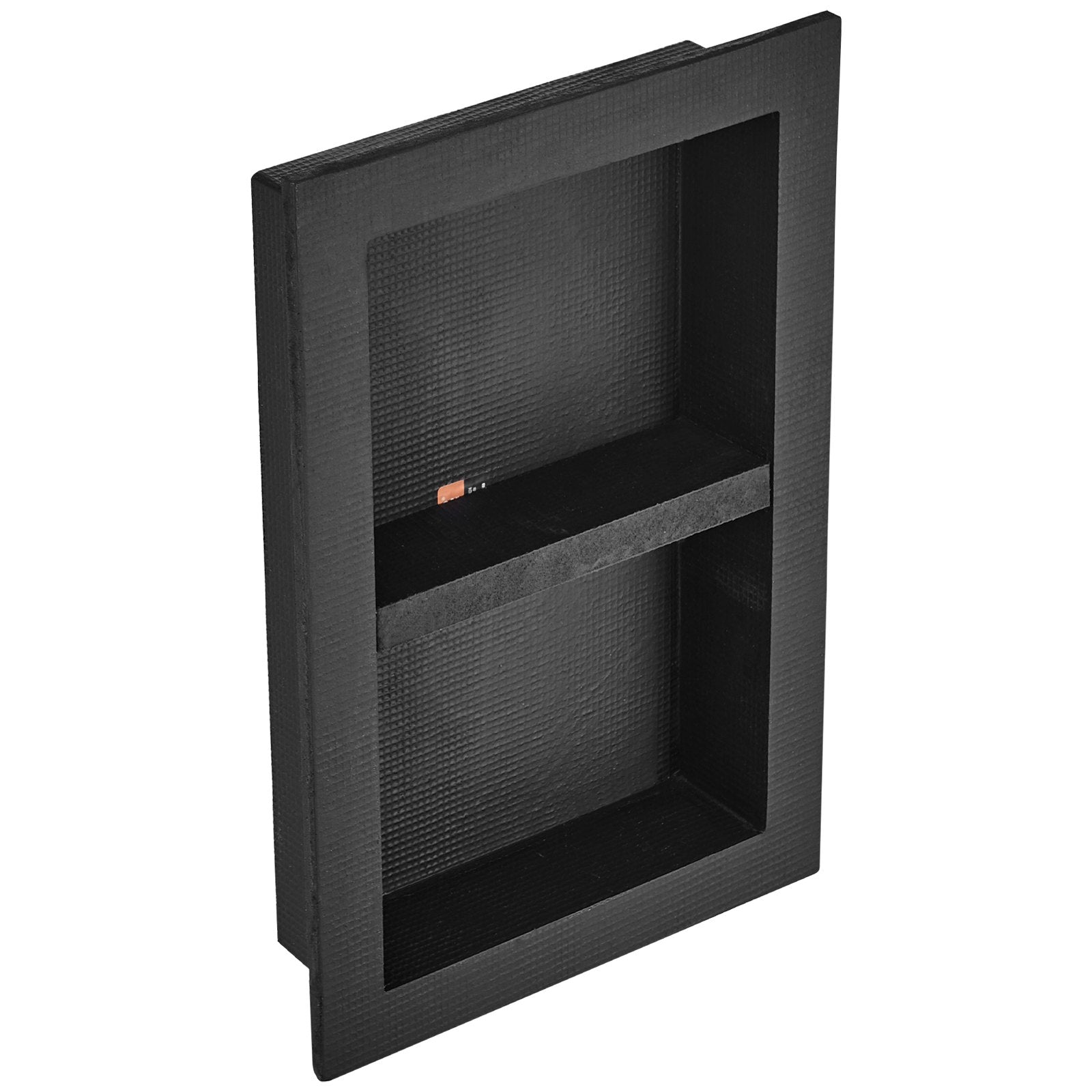 Bathroom Cabinets, Cupboards & Storage: VEVOR Shower Niche Ready for Tile 40.64 x 60.96 cm, 16 x 24 inch Double Shelf Organizer, Square Corners Wall-inserted Niche Recessed, Sealed Protection Modern Soap Storage Niche for Shower Bathroom, Black