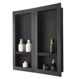 Bathroom Cabinets, Cupboards & Storage: VEVOR Shower Niche 40.6 x 81.3 + 40.6 x 81.3 cm Recessed Wall Shelf Bathroom