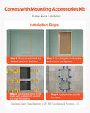 Bathroom Cabinets, Cupboards & Storage: VEVOR Shower Niche 40.6 x 81.3 + 40.6 x 81.3 cm Recessed Wall Shelf Bathroom