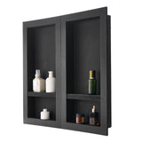 Bathroom Cabinets, Cupboards & Storage: VEVOR Shower Niche 40.6 x 81.3 + 40.6 x 81.3 cm Recessed Wall Shelf Bathroom