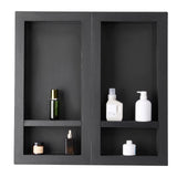 Bathroom Cabinets, Cupboards & Storage: VEVOR Shower Niche 40.6 x 81.3 + 40.6 x 81.3 cm Recessed Wall Shelf Bathroom
