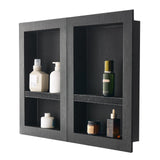 Bathroom Cabinets, Cupboards & Storage: VEVOR Shower Niche 40.6 x 61+40.6 x 61 cm Recessed Wall Organizer Bathroom