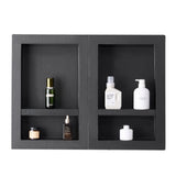 Bathroom Cabinets, Cupboards & Storage: VEVOR Shower Niche 40.6 x 61+40.6 x 61 cm Recessed Wall Organizer Bathroom
