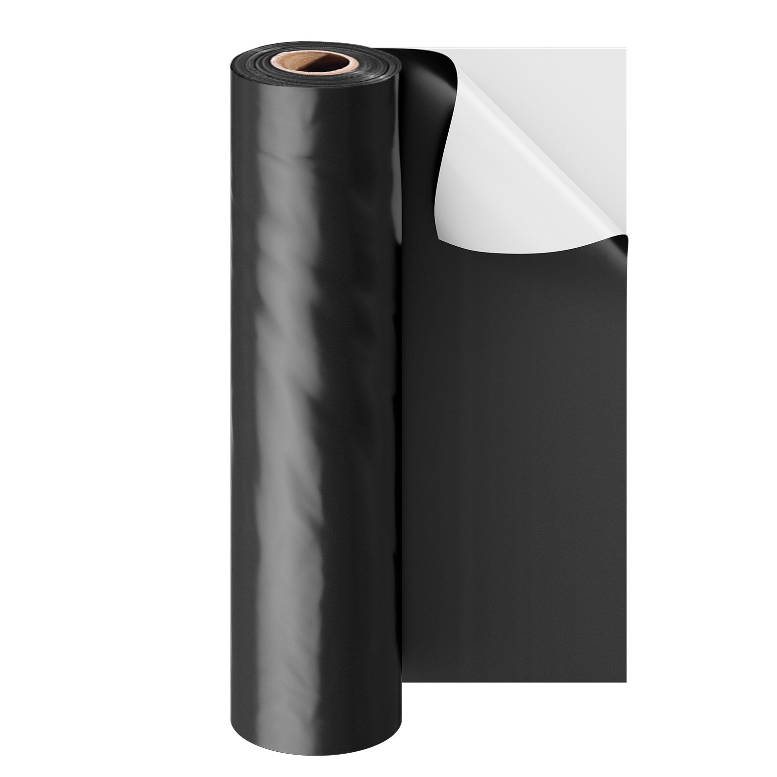 Traffic Control & Parking Tools: VEVOR 6Mil Plastic Sheeting Roll 10 x 100 FT Heavy Duty Film Black & White