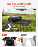 Traffic Control & Parking Tools: VEVOR 10Mil Plastic Sheeting Roll 20 x 100 FT Heavy Duty Polyethylene Black