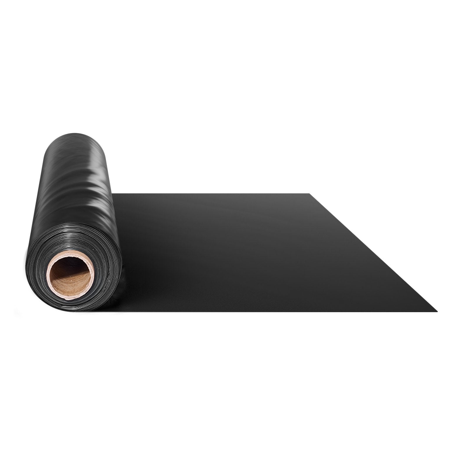 6Mil Plastic Sheeting Roll 24 x 100 FT Heavy Duty Polyethylene Black