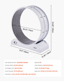Cat Toys: VEVOR Cat Exercise Wheel, 31.5 in, Large Cat Running Wheel with Secure Brake & Carpeted Runway, Quiet Operation Cat Treadmill, Indoor Cats Exerciser Wheel for Pets Weight Loss & Health White