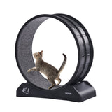 Cat Toys: VEVOR Cat Exercise Wheel, 31.5 in, Large Cat Running Wheel with Secure Brake & Carpeted Runway, Quiet Operation Cat Treadmill, Indoor Cats Exerciser Wheel for Pets Weight Loss & Health Black
