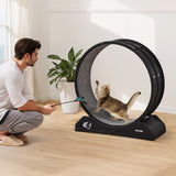 Cat Toys: VEVOR Cat Exercise Wheel, 31.5 in, Large Cat Running Wheel with Secure Brake & Carpeted Runway, Quiet Operation Cat Treadmill, Indoor Cats Exerciser Wheel for Pets Weight Loss & Health Black