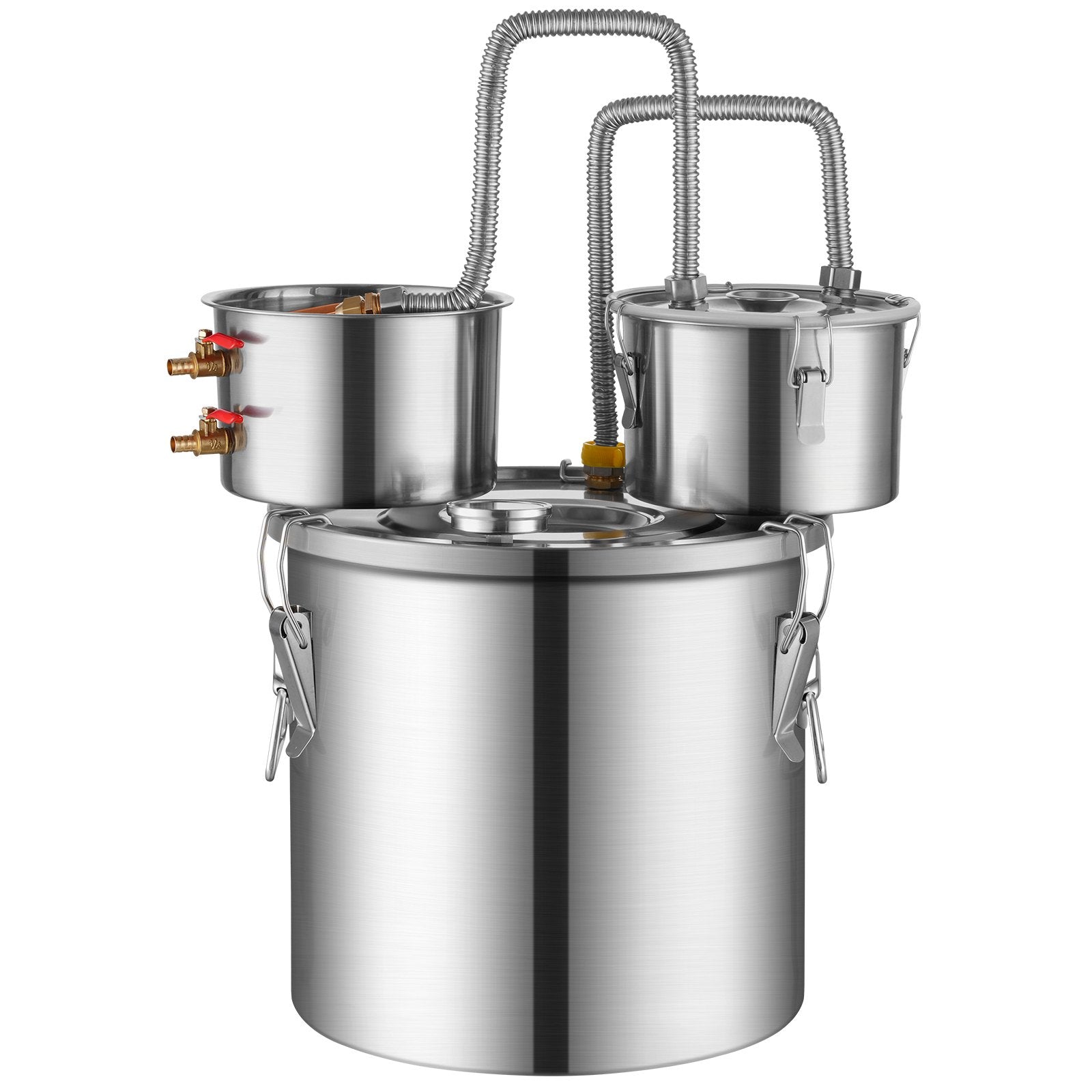 Distilling & Brewing: VEVOR Moonshine Still Water Alcohol Distiller 13.2Gal w/Thumper Keg & Water Pump