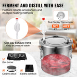 Distilling & Brewing: VEVOR Moonshine Still Water Alcohol Distiller 3Gal w/ Water Pump Stainless Steel