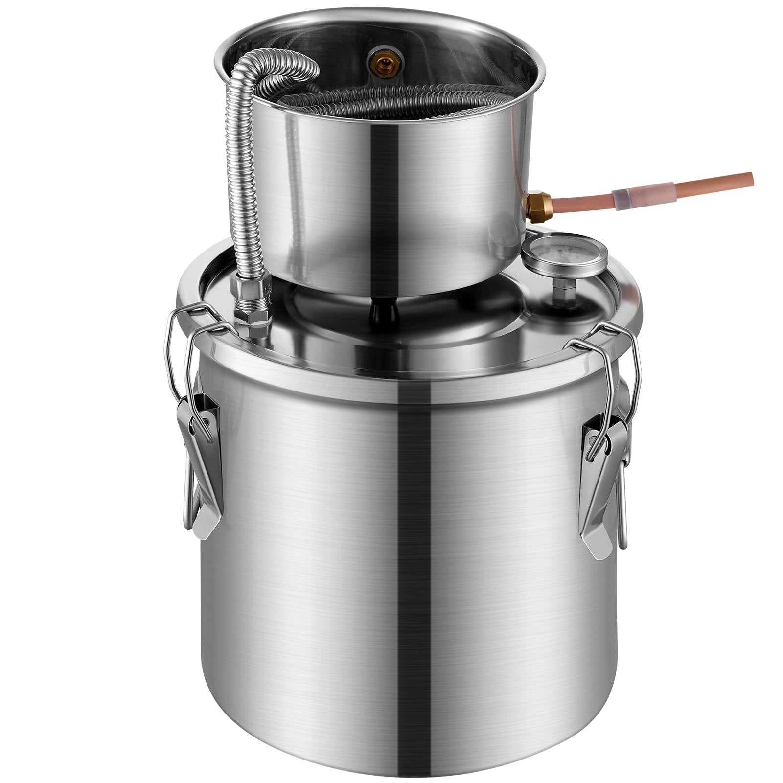Distilling & Brewing: VEVOR Moonshine Still Water Alcohol Distiller 3Gal w/ Water Pump Stainless Steel
