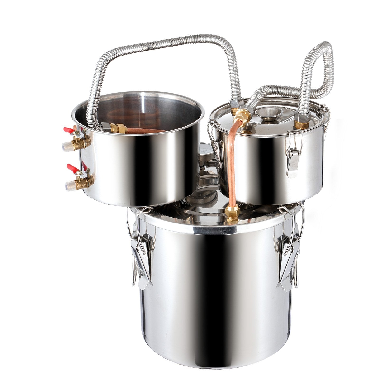 Distilling & Brewing: VEVOR Moonshine Still Water Alcohol Distiller 3Gal w/Thumper Keg & 8W Water Pump