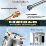 Distilling & Brewing: VEVOR Alcohol Still, 3 Gal / 11.4 L Stainless Steel Water Alcohol Distiller with Copper Coil for Fast Cooling, Dual Condenser Distiller Kit with Secondary Distillation, for Wine Whisky Brandy, Silver