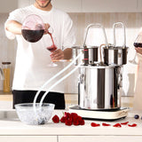 Distilling & Brewing: VEVOR Moonshine Still Water Alcohol Distiller 5Gal w/Thumper Keg & 8W Water Pump