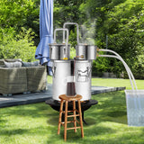Distilling & Brewing: VEVOR Moonshine Still Water Alcohol Distiller 8Gal w/Thumper Keg & 8W Water Pump
