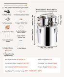 Distilling & Brewing: VEVOR Moonshine Still Water Alcohol Distiller 8Gal w/Thumper Keg & 8W Water Pump